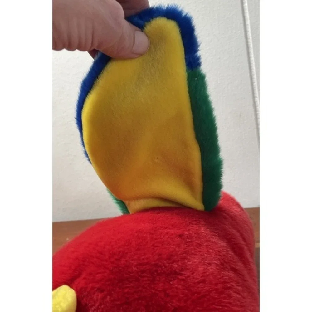 Ty Beanie Baby Parrot‎ Plush Toy 1999 Macaw Bird Stuffed Animal artsy fun bright